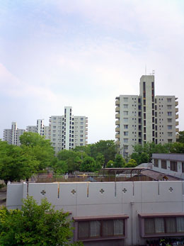 北を向いて撮影